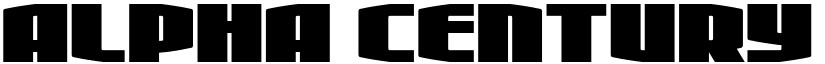 Alpha Century Condensed Regular font