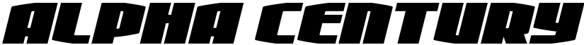 Alpha Century Condensed Italic Regular font