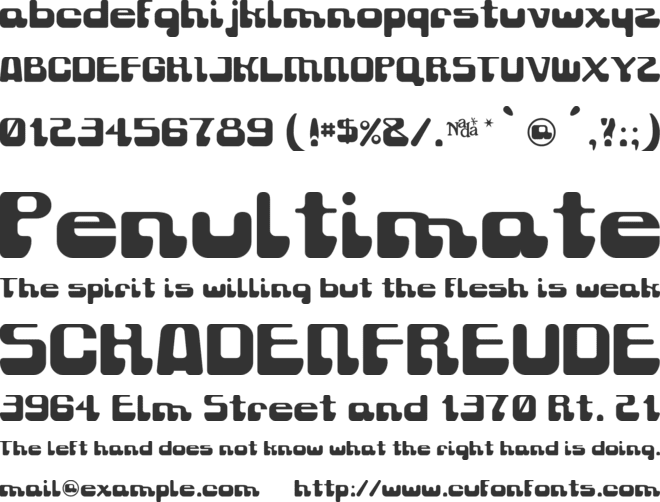 Gravity Sucks font preview