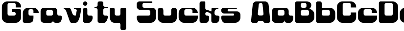 Gravity Sucks font