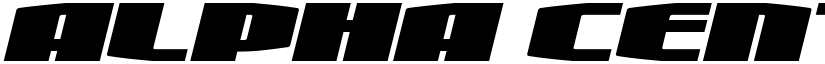 Alpha Century Expanded Italic Regular font