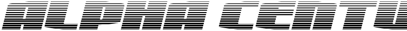 Alpha Century Gradient Italic Regular font