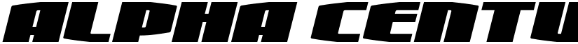 Alpha Century Italic Regular font
