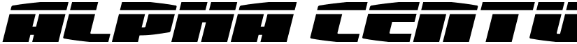 Alpha Century Laser Italic Regular font