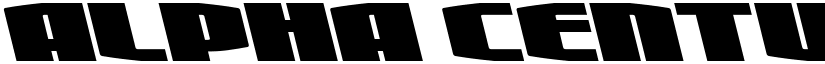 Alpha Century Leftalic Regular font