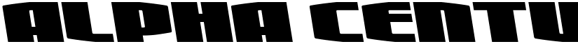 Alpha Century Semi-Leftalic Regular font
