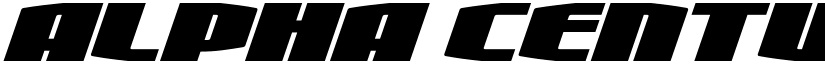Alpha Century Super-Italic Regular font