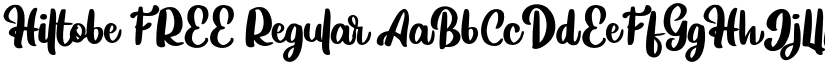 Hiltobe FREE Regular font