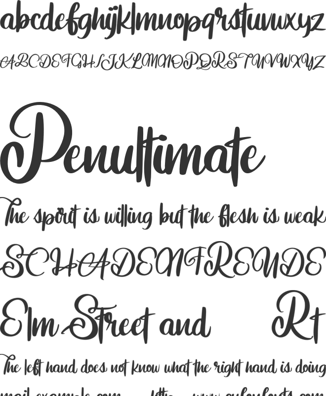 Aniabellia FREE font preview