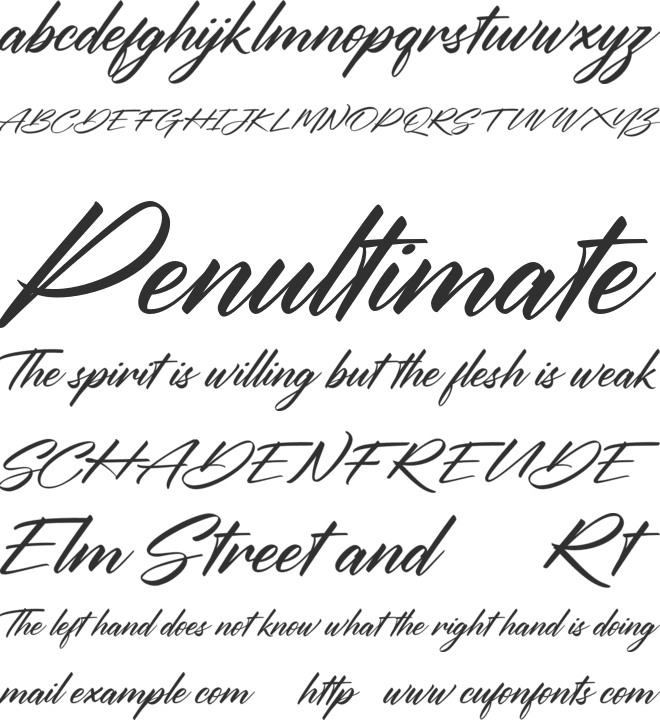 Ouvality FREE font preview