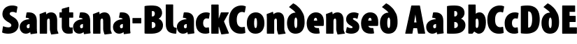 Santana-BlackCondensed font