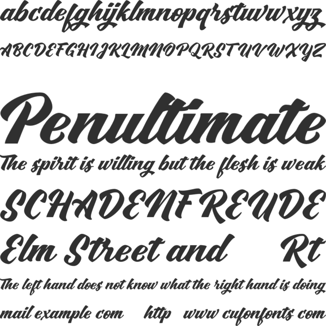 Swordfish FREE font preview