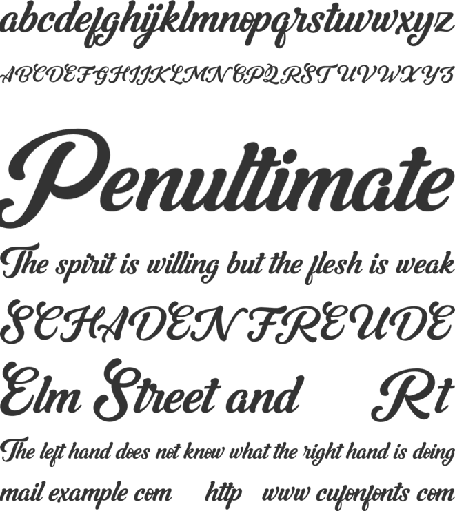 Grandyose FREE font preview