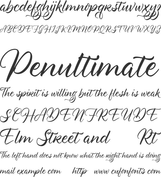 Swansong FREE font preview