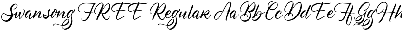 Swansong FREE Regular font