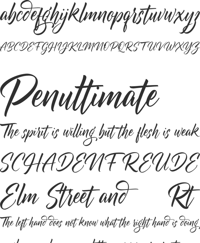 Blackwing FREE font preview