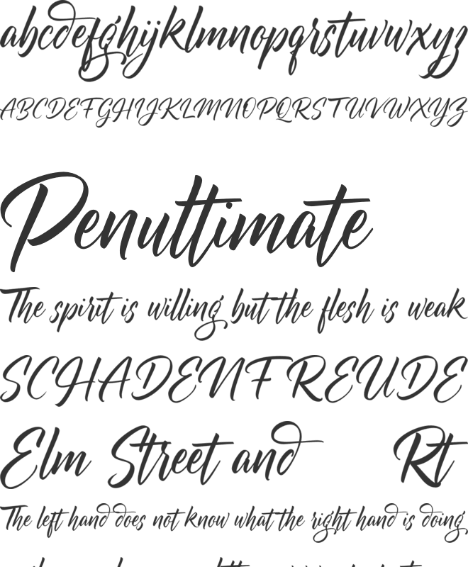 Blackwing FREE font preview