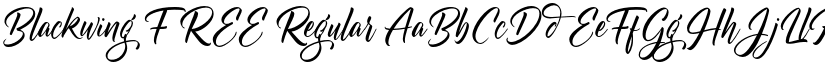 Blackwing FREE Regular font