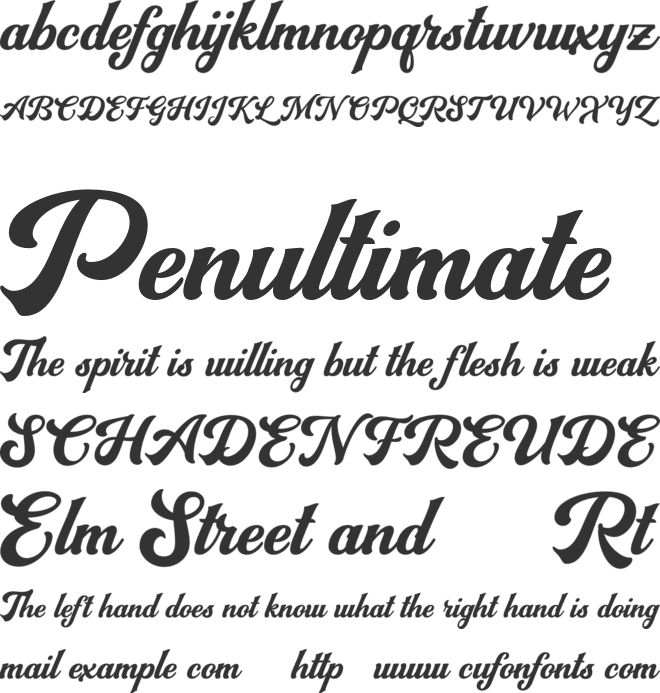 VinesDay FREE font preview