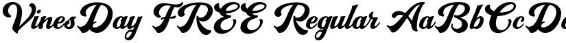 VinesDay FREE Regular font