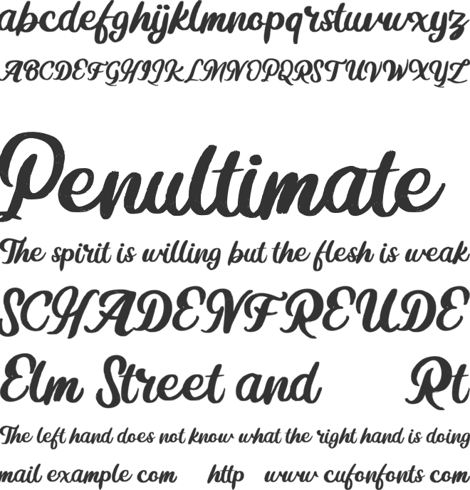 Mugle FREE font preview