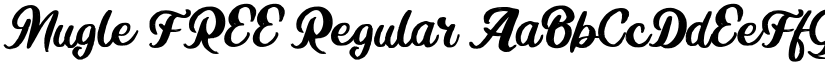 Mugle FREE Regular font