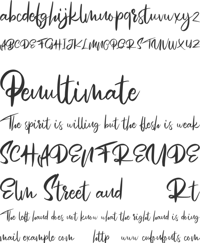 Mosem FREE font preview