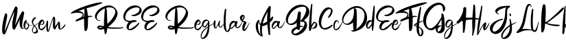 Mosem FREE Regular font