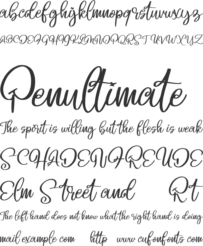 Beligo cary FREE font preview