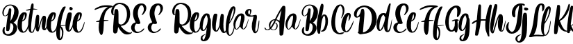 Betnefie FREE Regular font