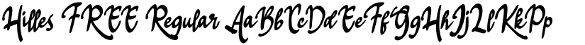 Hilles FREE Regular font