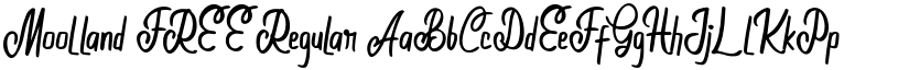 Moolland FREE Regular font