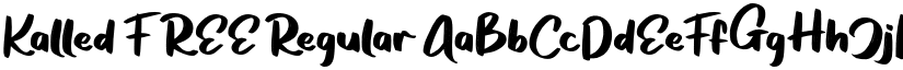 Kalled FREE Regular font