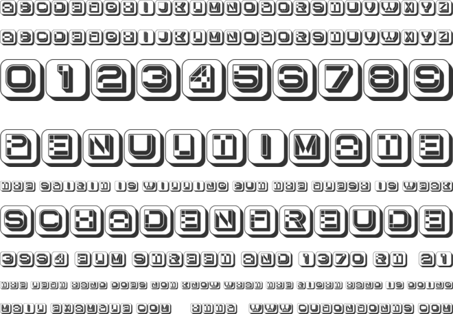 Cultus Capitals font preview