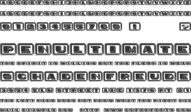 Idiot Capitals font preview