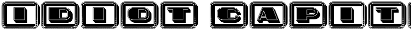Idiot Capitals Regular font