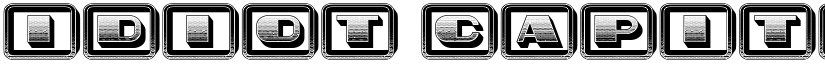 Idiot Capitals Gradient Regular font