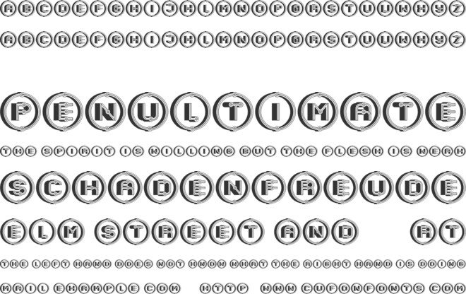 Granary Capitals font preview