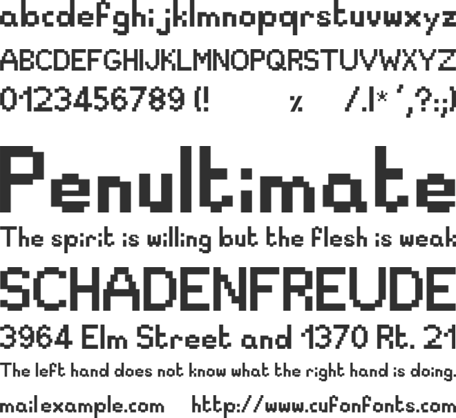 Draxel font preview