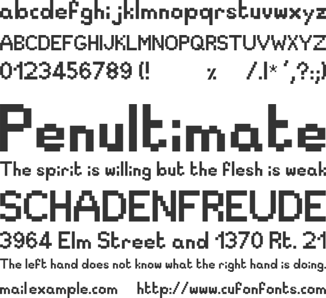 Draxel font preview