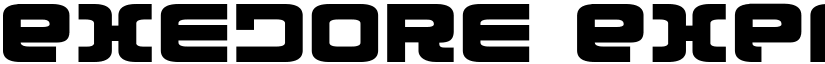 Exedore Expanded font