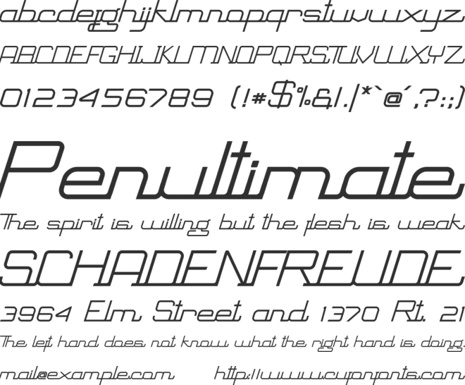 Retanglez - Personal Use font preview