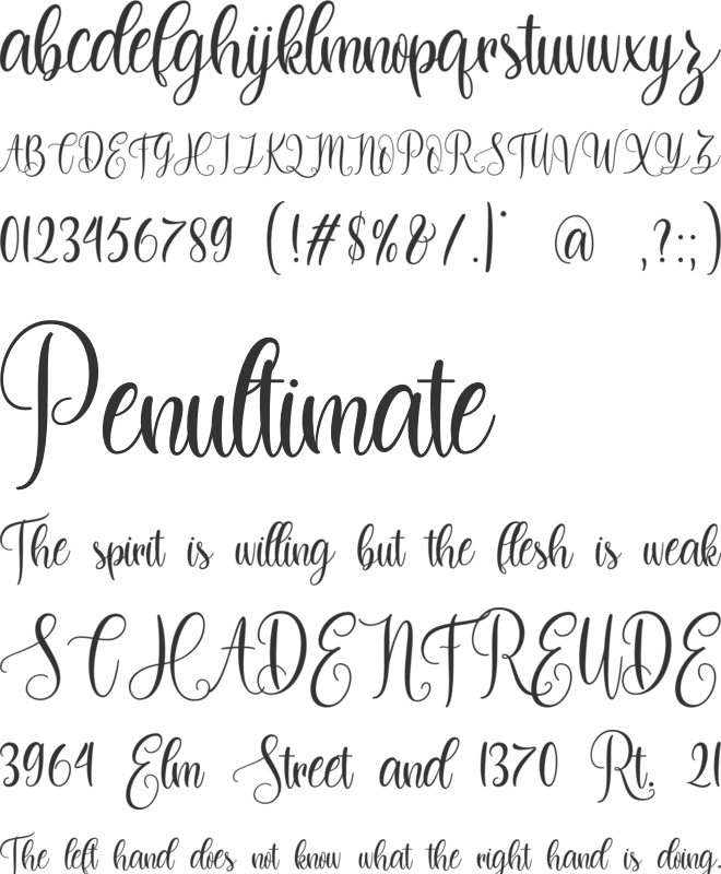 Dilan Whemsy font preview