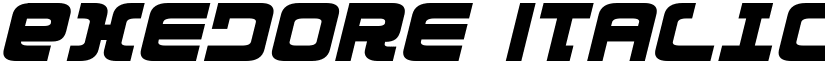 Exedore Italic font