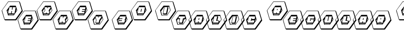 HeXkEy 3D Italic Regular font