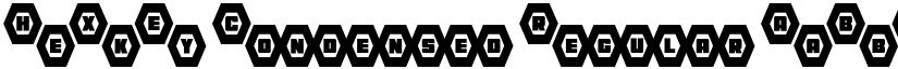 HeXkEy Condensed Regular font