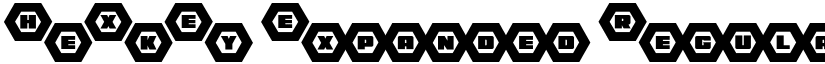 HeXkEy Expanded Regular font