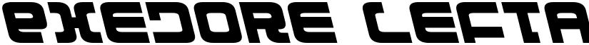 Exedore Leftalic font