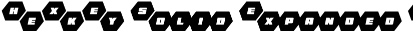 HeXkEy Solid Expanded Italic Regular font