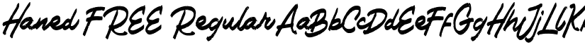Haned FREE font download